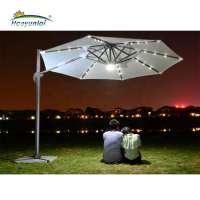 cheap outdoor waterproof solar charger umbrella