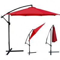 9Feet Steel Offset Cantilever Hanging Patio Parasol 2.7M Banana Umbrella